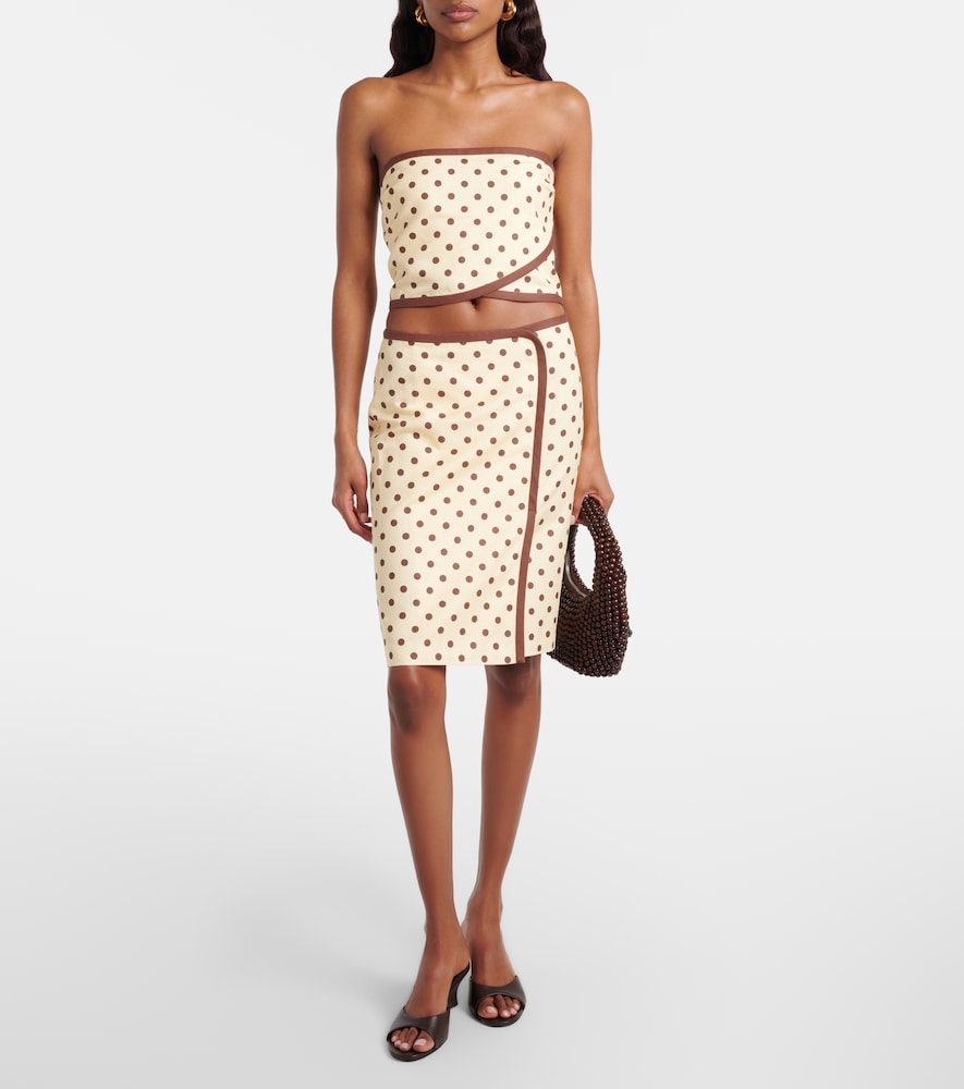 Bowie Linen And Cotton Crop Top