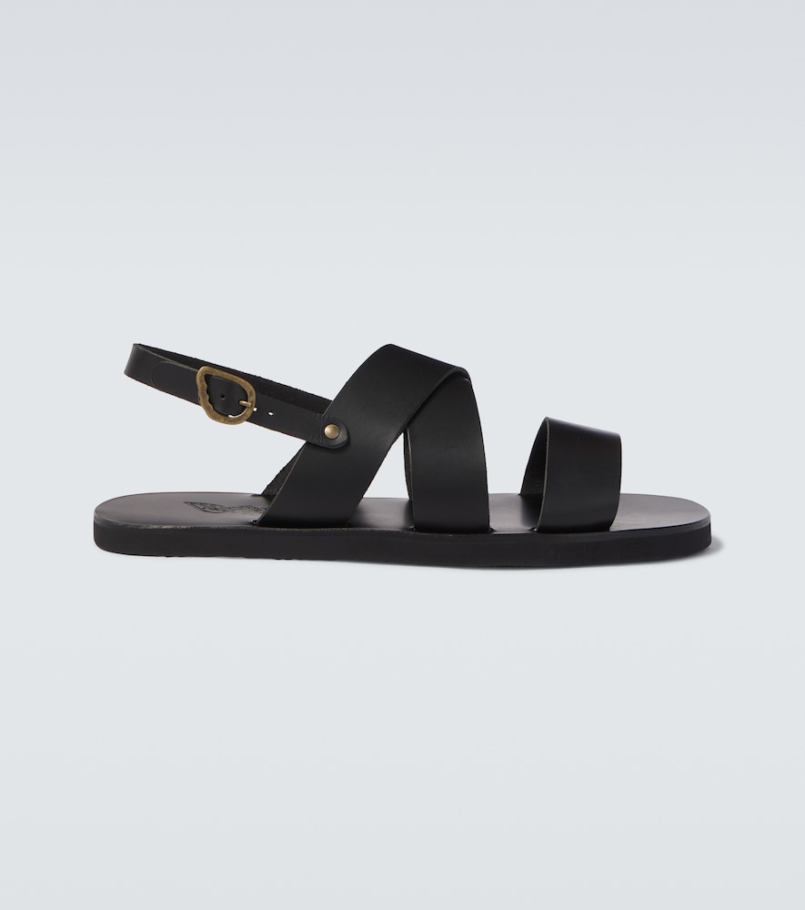 Ancient Greek Sandals Miltos leather slingback sandals