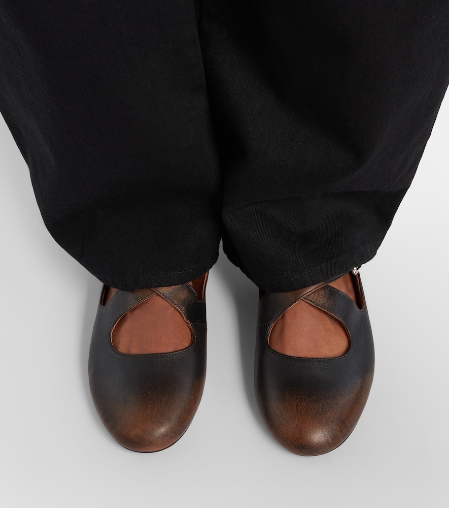 Alaïa Leather ballet flats