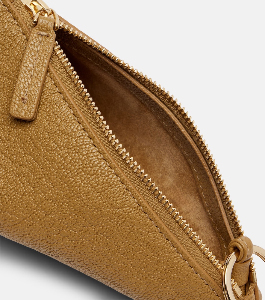  Calvin Klein Collection Calvin Klein Collection Solida Mini Leather Pouch With Strap 