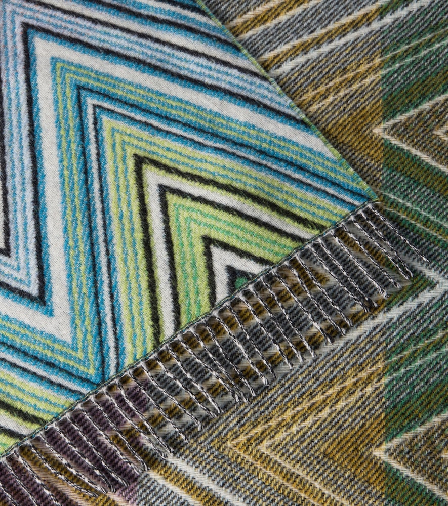 Missoni Plume Zig Zag wool-blend throw