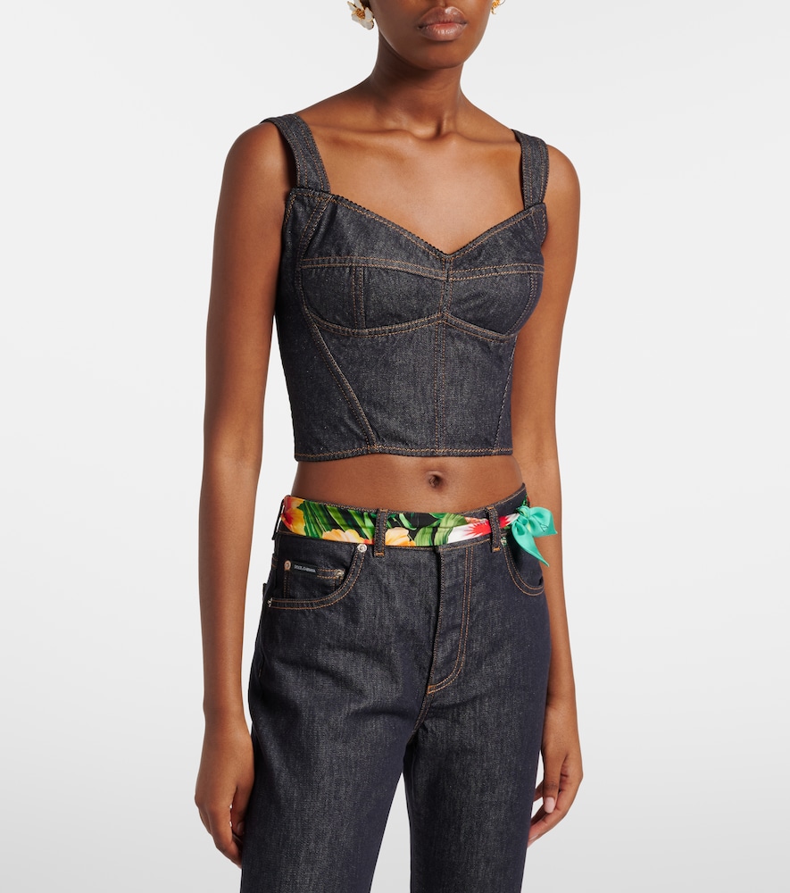  Dolce&gabbana Dolce&gabbana Denim Bustier 