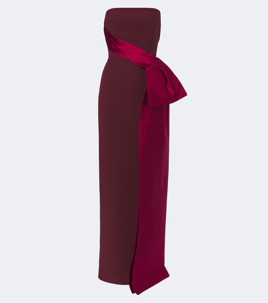 Roland Mouret Robe longue bustier en crêpe