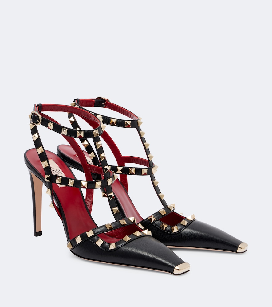 Valentino Garavani Women's Black Rockstud Leather Pumps UK Size 2.5 - Mytheresa