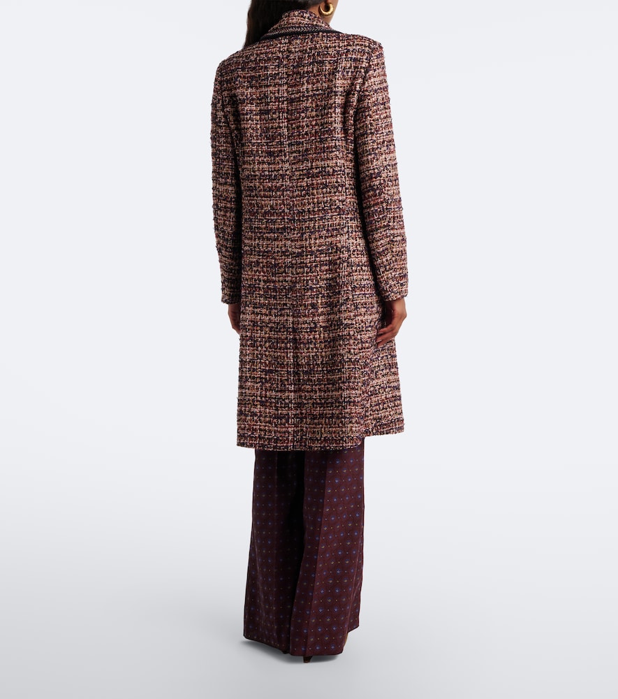 Single-Breasted Tweed Coat