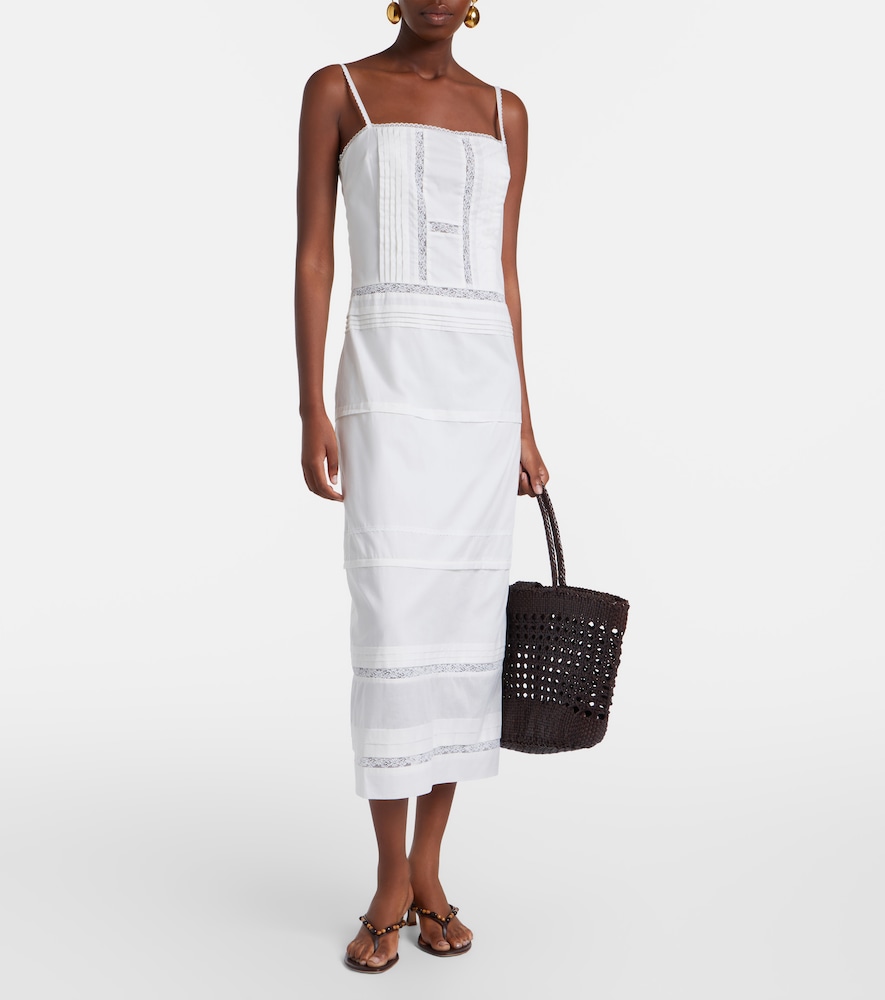 Staud Corinna embroidered cotton voile midi dress | Thumbnail 3 Staud Corinna embroidered cotton voile midi dress | Thumbnail 3