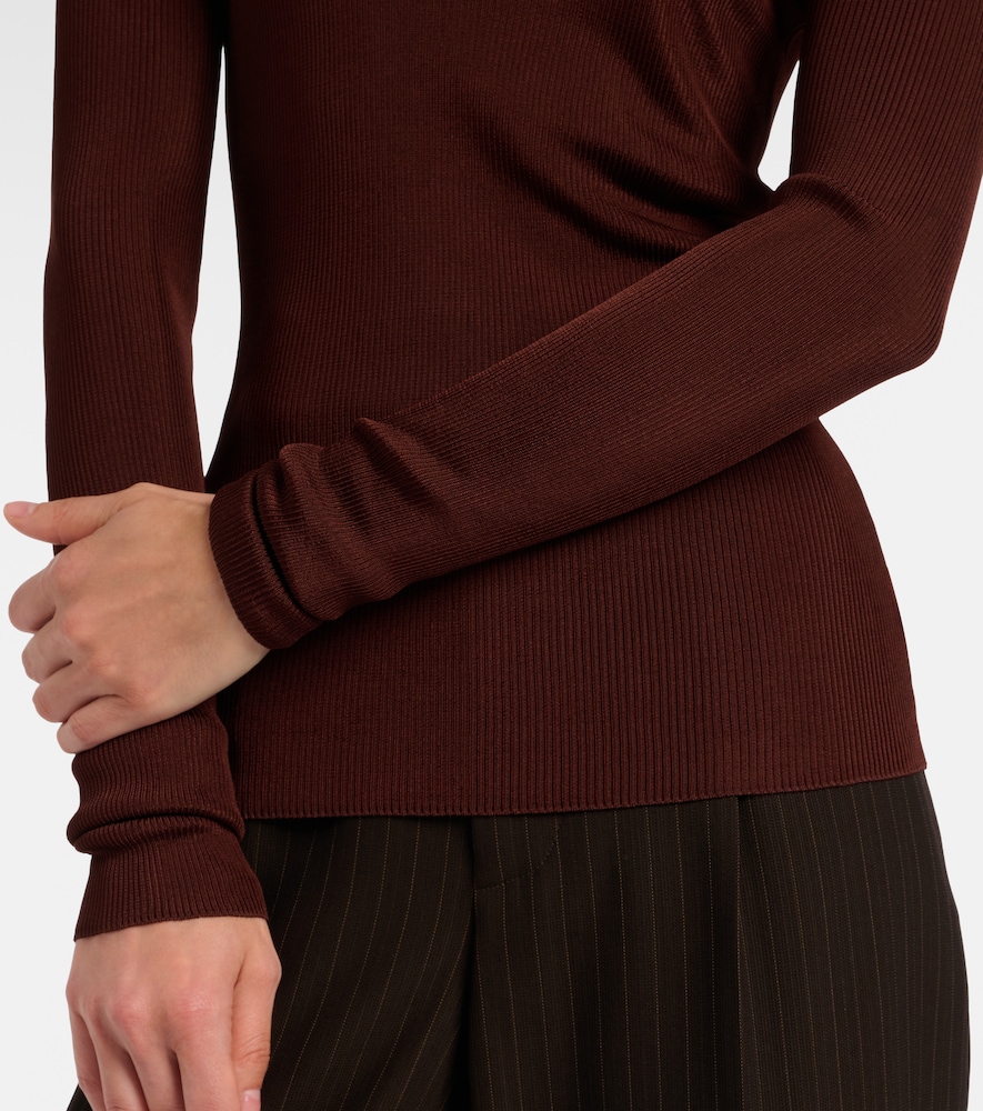 Ribbed-Knit Sweater