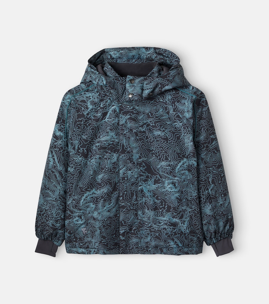 Wheat Slopo Printed Ski Jacket In Grey