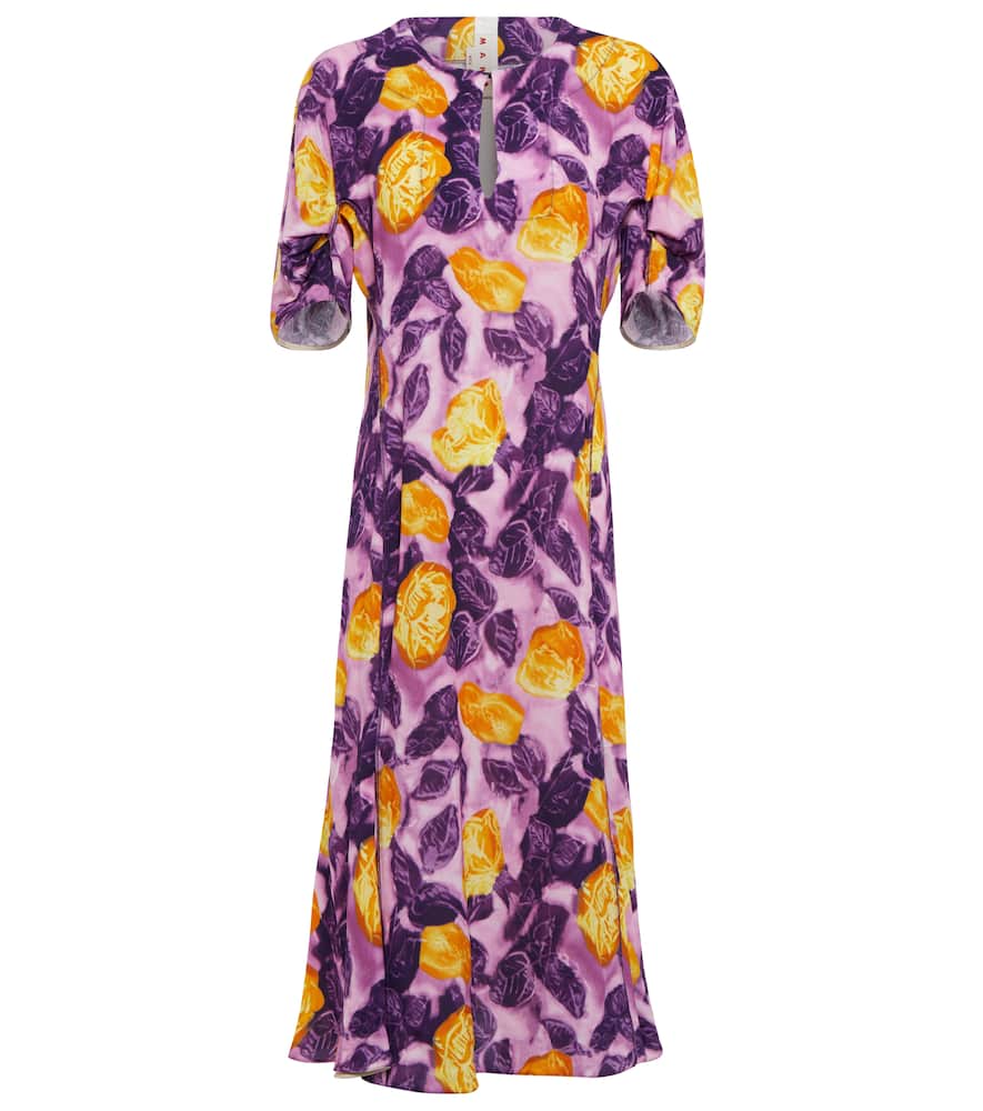 Marni Floral midi dress