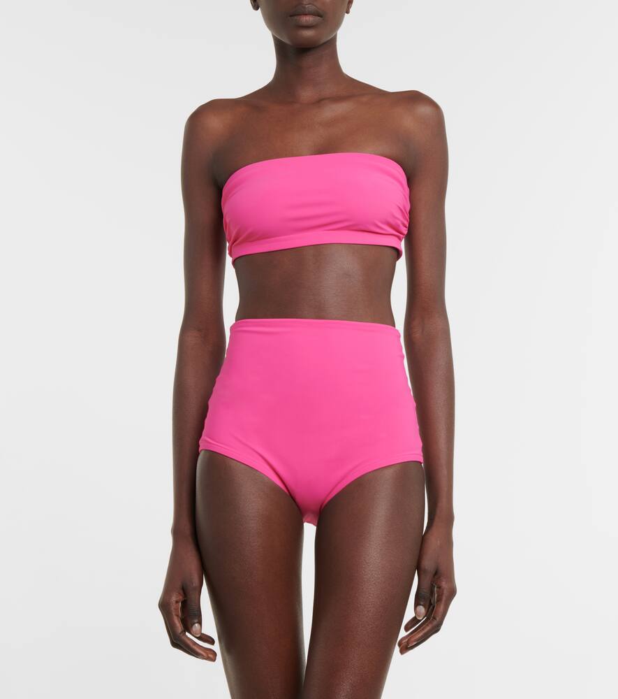 Shop Karla Colletto High-rise Bikini Bottoms In Pink