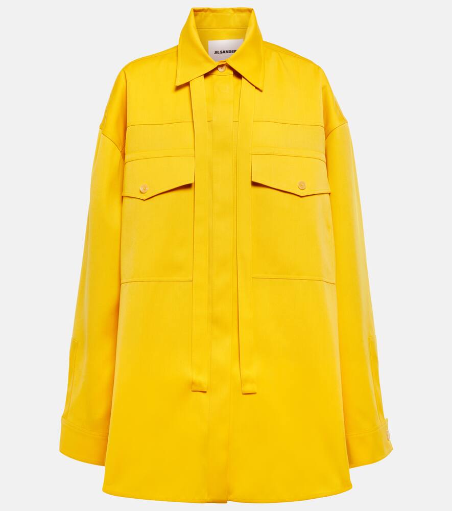 Jil Sander Wool gabardine shirt