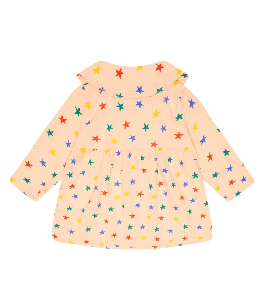 Bobo Choses Baby Printed Cotton Dress In Light Pink