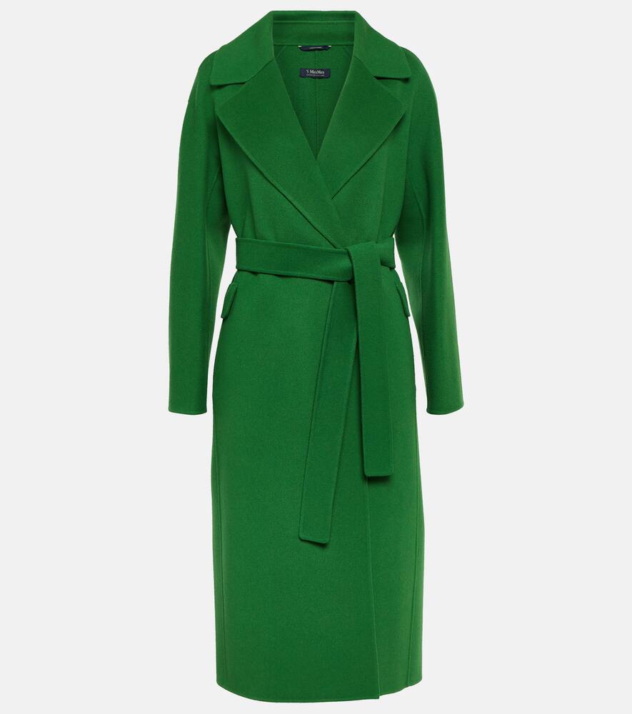 S Max Mara Zenith Virgin Wool Coat In Green
