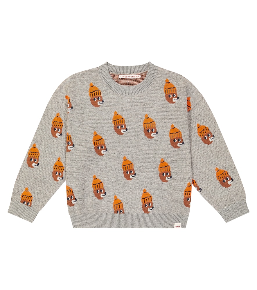 Tinycottons Bears cotton and wool sweater
