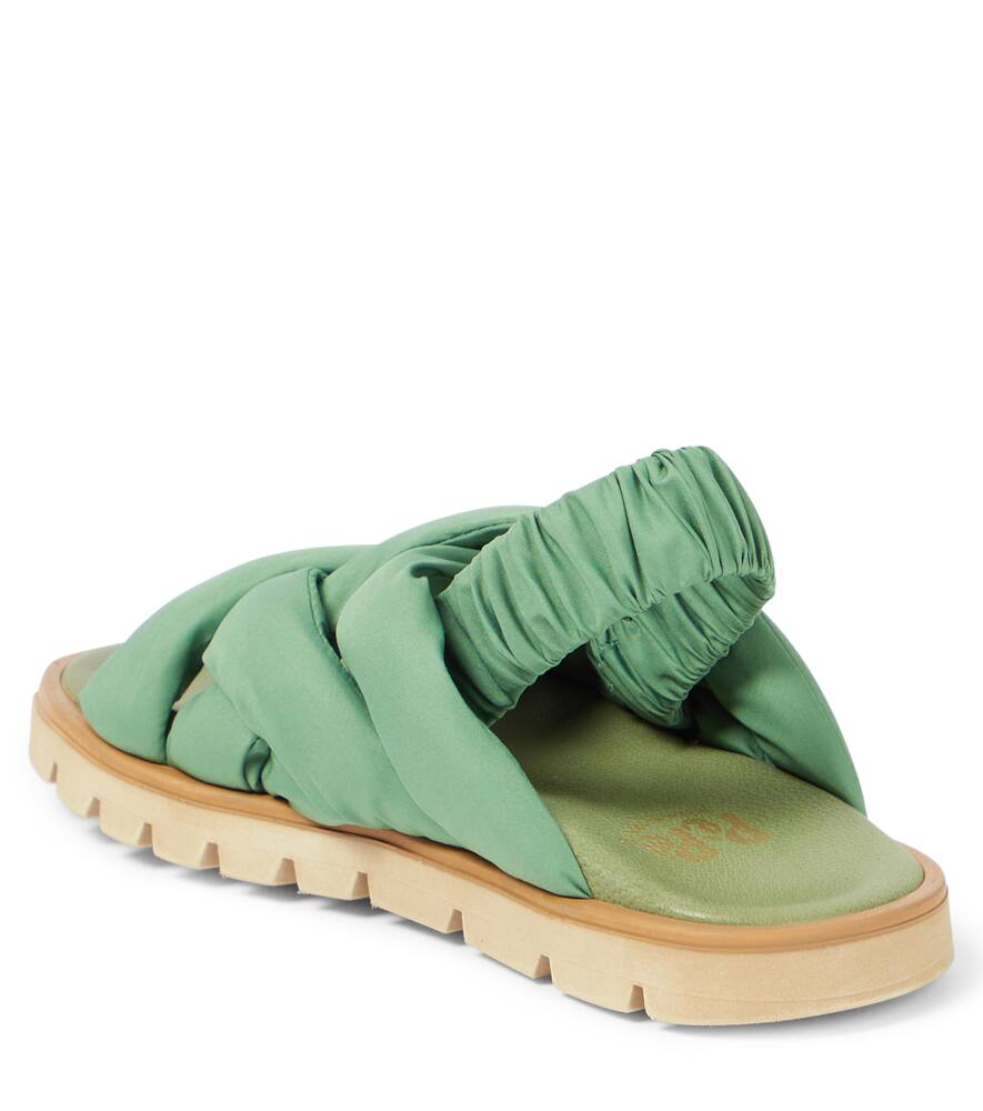 Shop Pèpè Lisbeth Crossover Sandals In Green