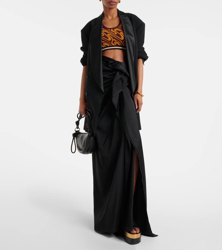 Dries Van Noten Printed Crop Top In Multicoloured