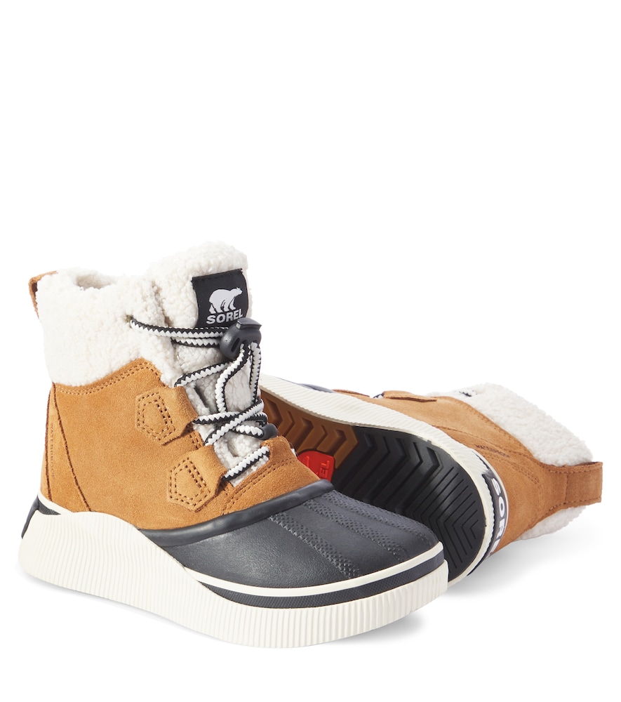  Sorel Kids Sorel Kids Out N About Iv Chillz Leather Snow Boots 