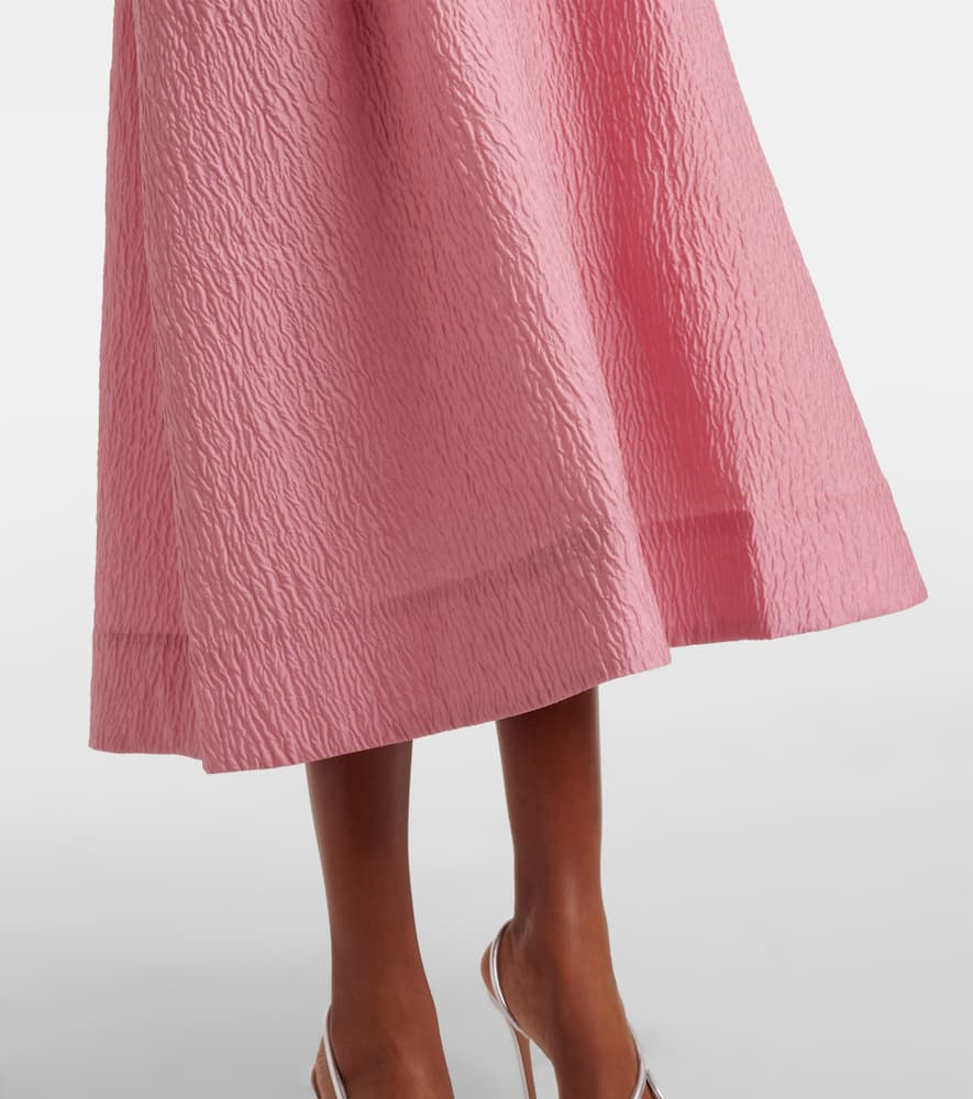 Rebecca Vallance Adalyn Off The Shoulder Midi Dress In Pink