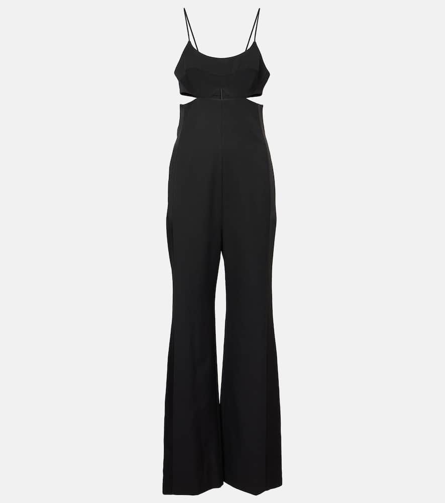 Victoria Beckham Cutout-detailed Cami Jumpsuit In Black