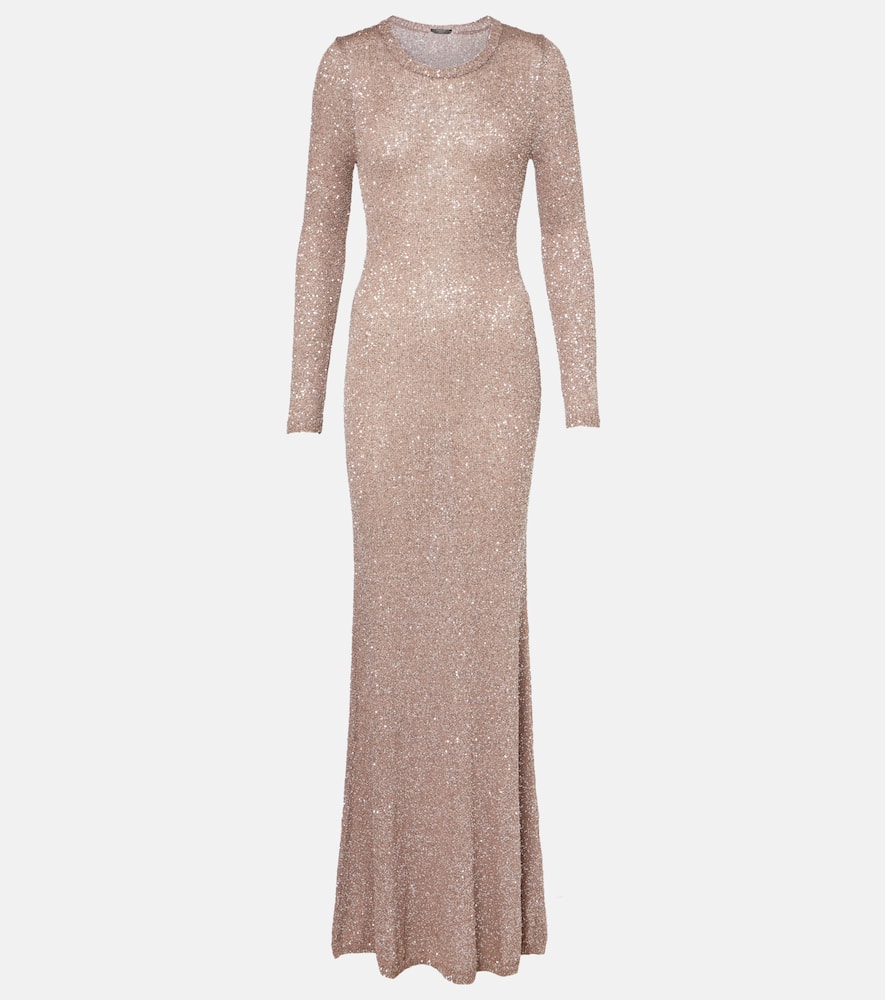 Sequined maxi dress