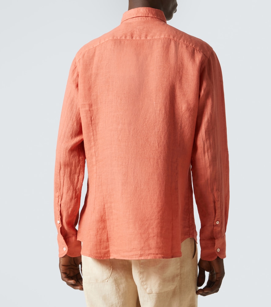  Fedeli Fedeli Camicia Oxford In Lino 