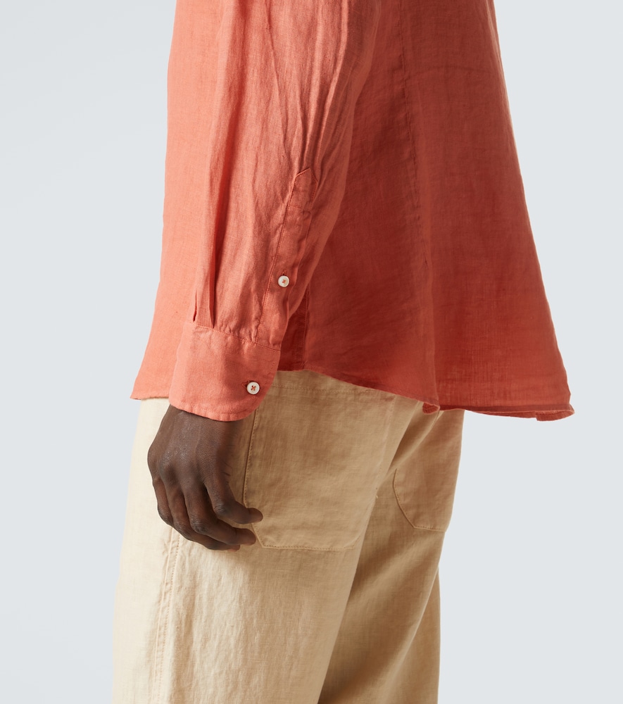  Fedeli Fedeli Camicia Oxford In Lino 