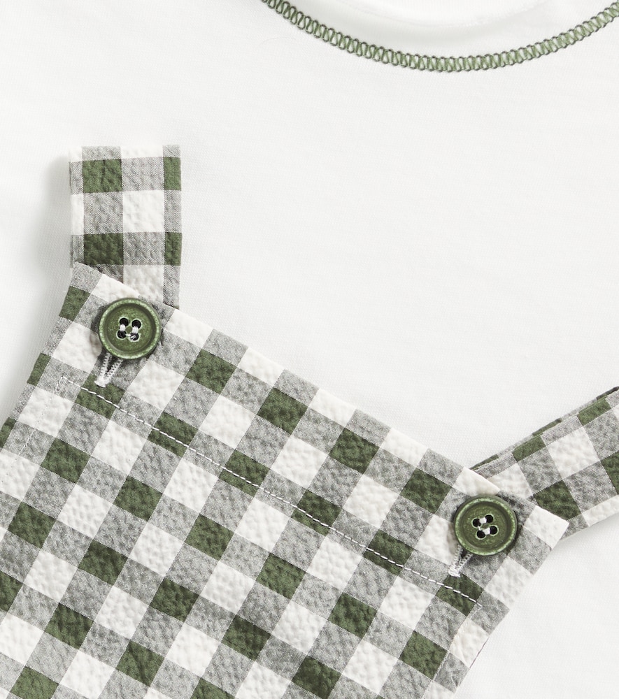  Il Gufo Il Gufo Baby Set Aus Latzhose Und T-shirt 