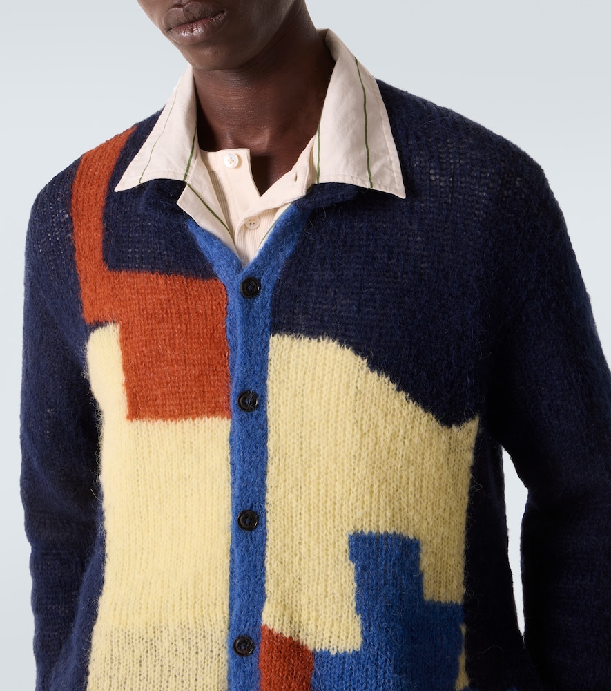  Bode Bode Cardigan Chapeau Aus Einem Alpakawollgemisch 