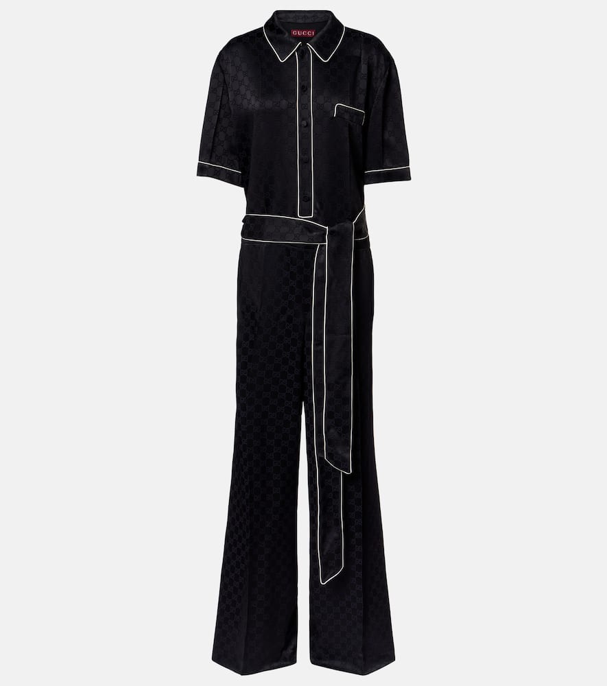 Gucci Hammered GG satin jumpsuit