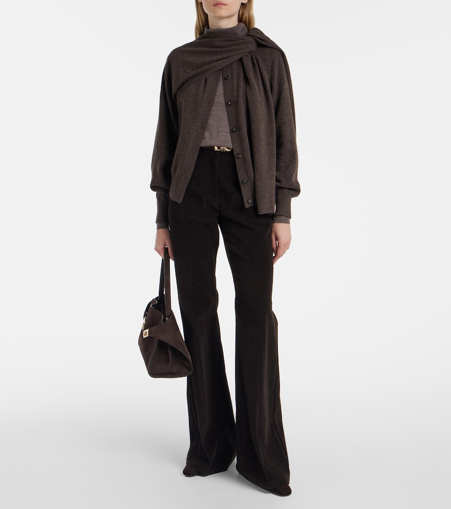 Ferragamo Draped cashmere cardigan