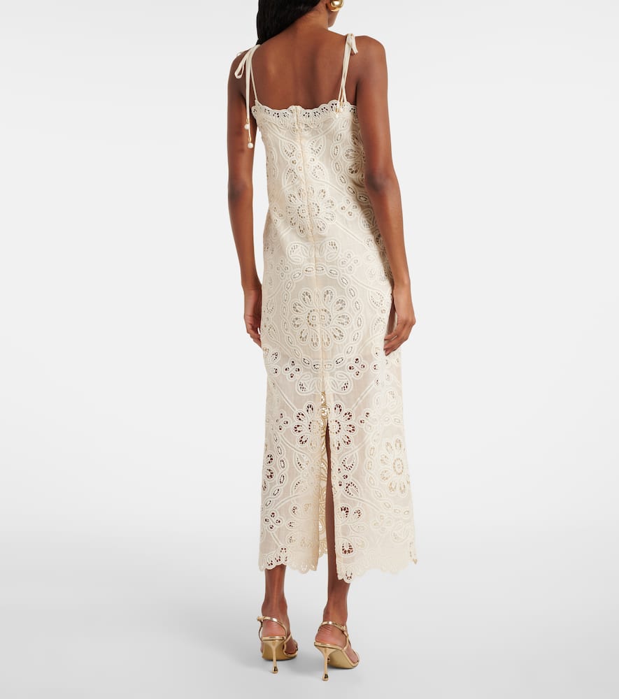 Zimmermann Rhiannon Scalloped-neckline Maxi Dress