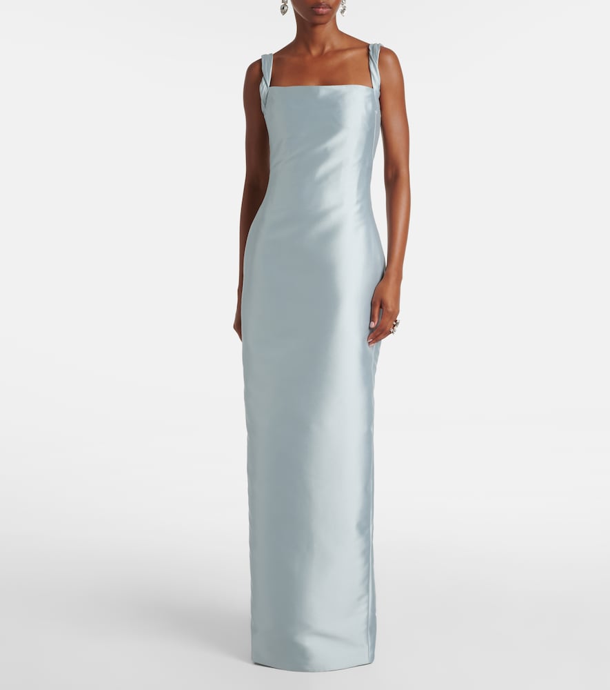  Marmar Halim Marmar Halim Robe Aus Satin 