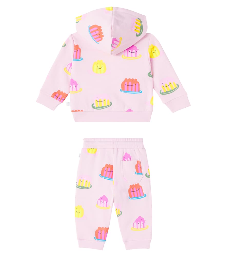 Stella Mccartney Baby Printed Cotton Jersey Tracksuit In Multi