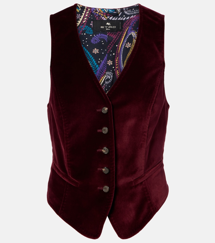 Etro Gilet de costume en velours 552 €