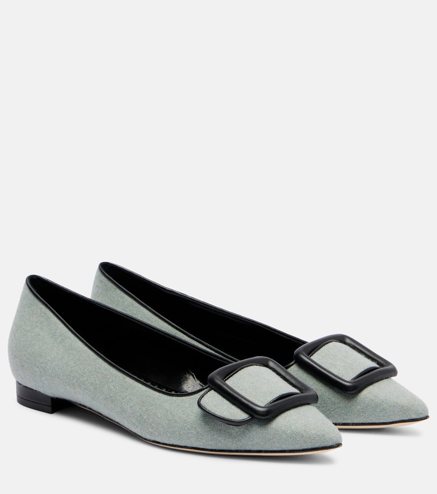 Maysale buckled ballet flats