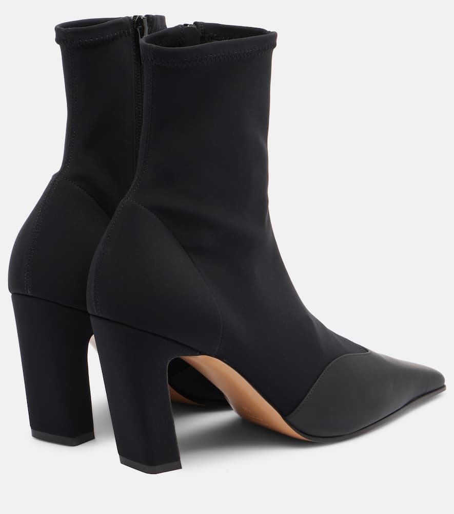 Khaite Nevada Ankle Stretch Boot In Black