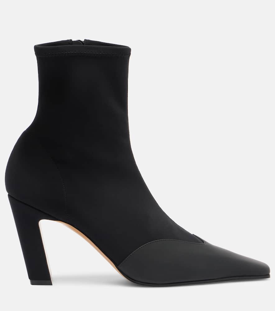 Khaite Nevada Ankle Stretch Boot In Black