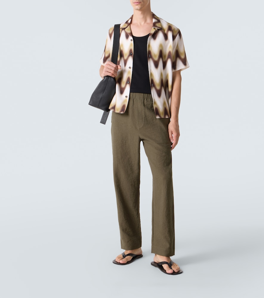  Commas Commas Mid-rise Straight Pants 