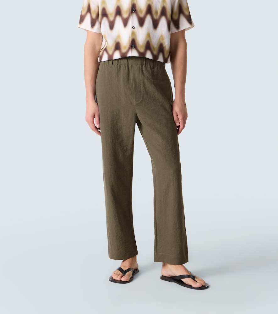 Mid-Rise Straight Pants