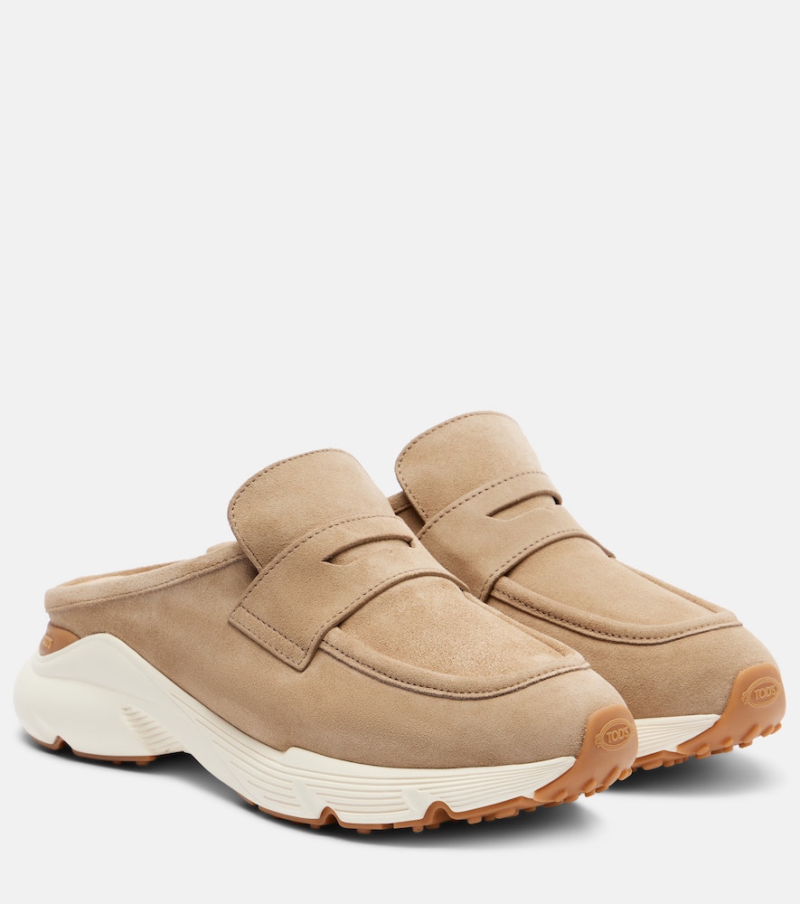 Tod's Women's Beige Runner Suede Mules UK Size 4.5 - Mytheresa