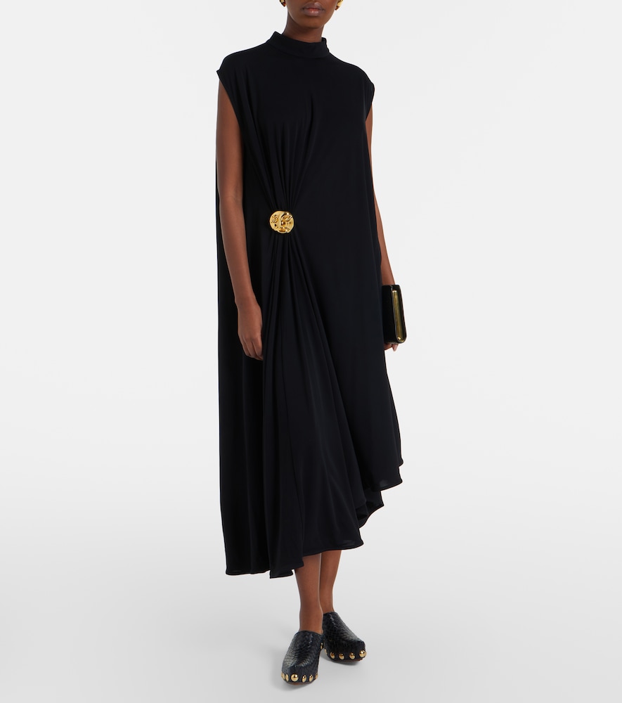 Bottega Veneta Asymmetric crêpe jersey cocktail dress