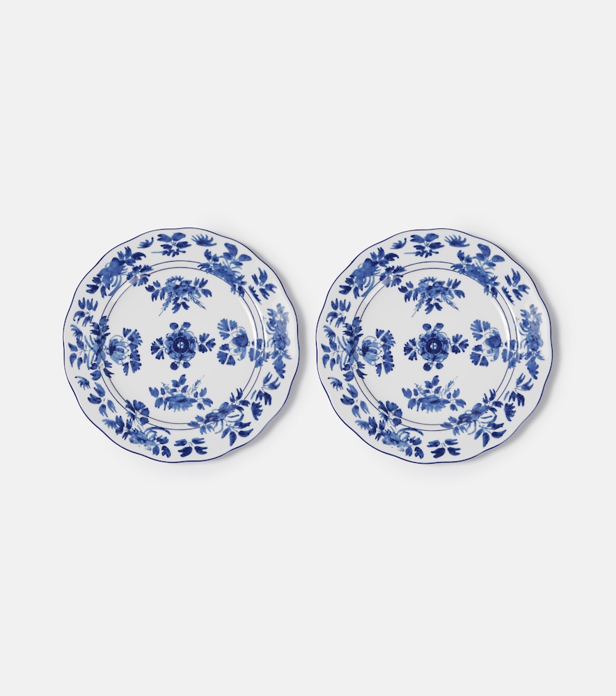 Cabana Gloria set of 2 porcelain dinner plates | Thumbnail 4