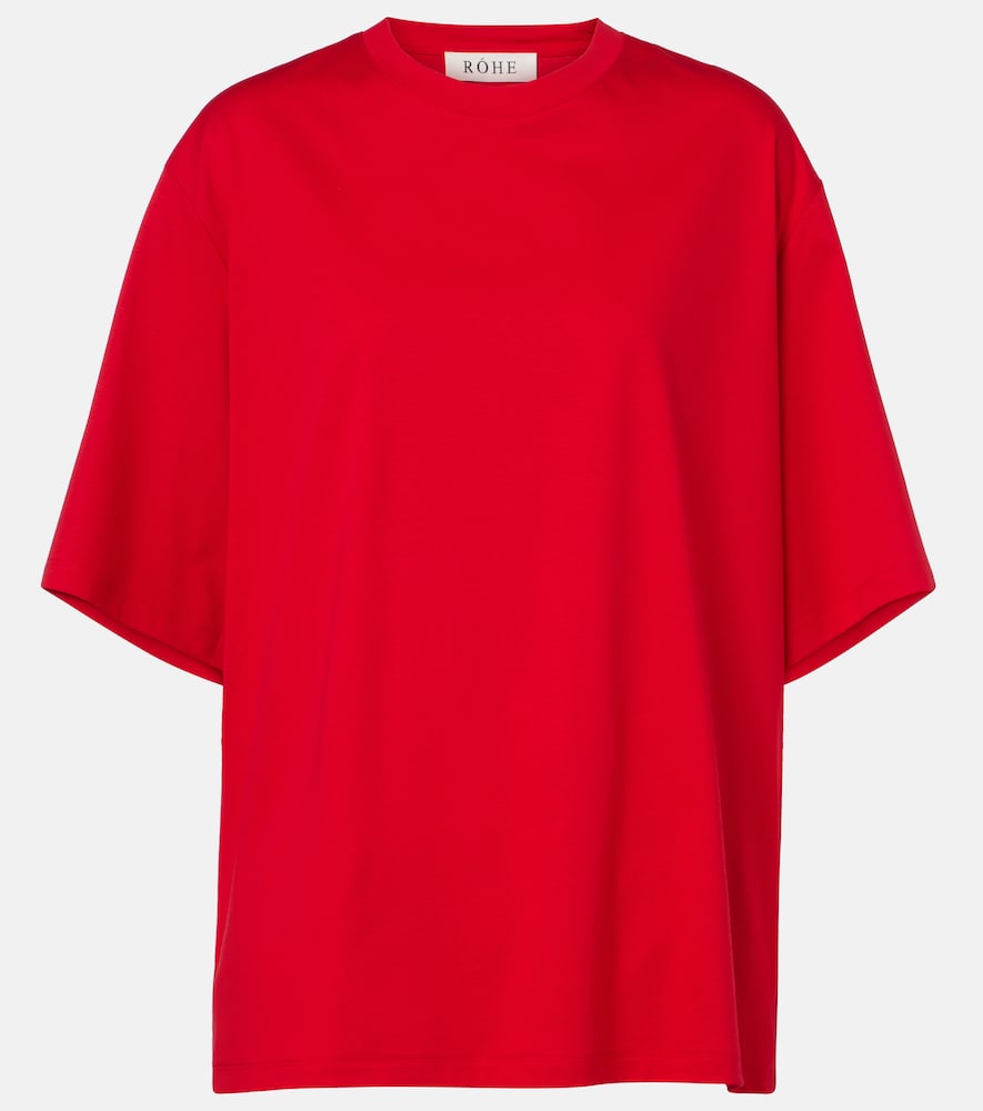 RÃ³he T-shirt in misto cotone e seta