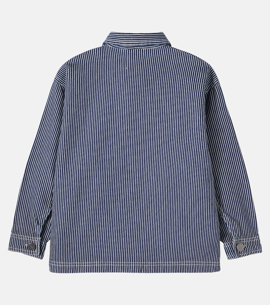  Wheat Wheat Cole Striped Cotton Canvas Jacket 
