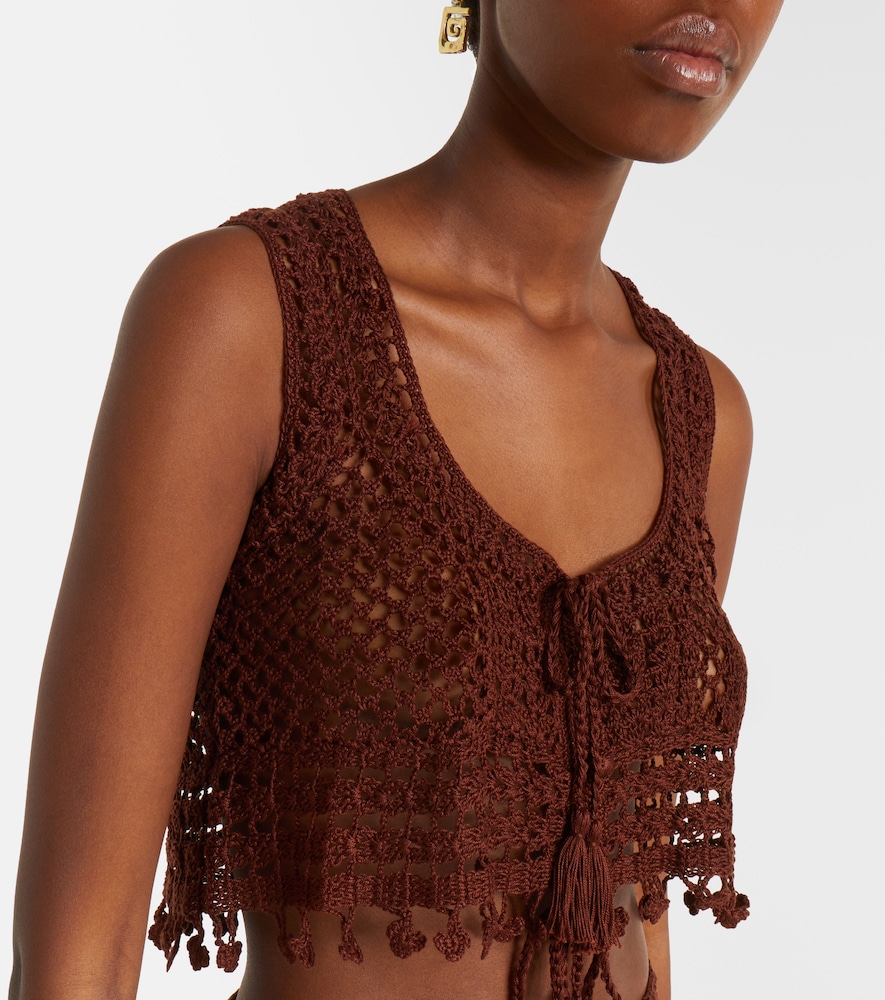  Anna Kosturova Anna Kosturova Cropped-top Marrakesh Aus Häkelstrick 