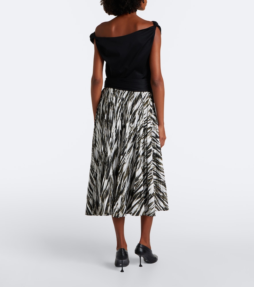 White Label Runa Printed Twill Midi