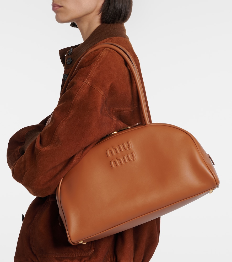  Miu Miu Miu Miu Schultertasche Beau Large Aus Leder 