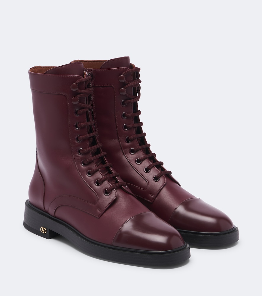 Schnürstiefel VLogo aus Leder