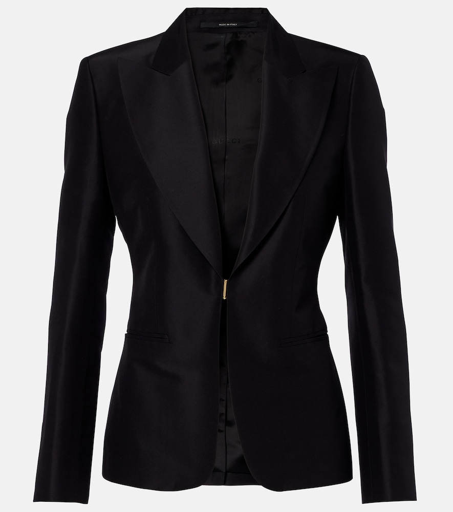 Blazer aus Seiden-Faille