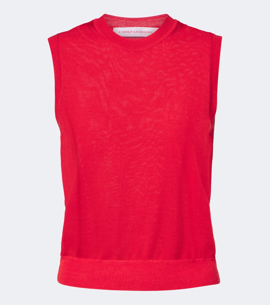 Carolina Herrera Carolina Herrera Wool and silk-blend top